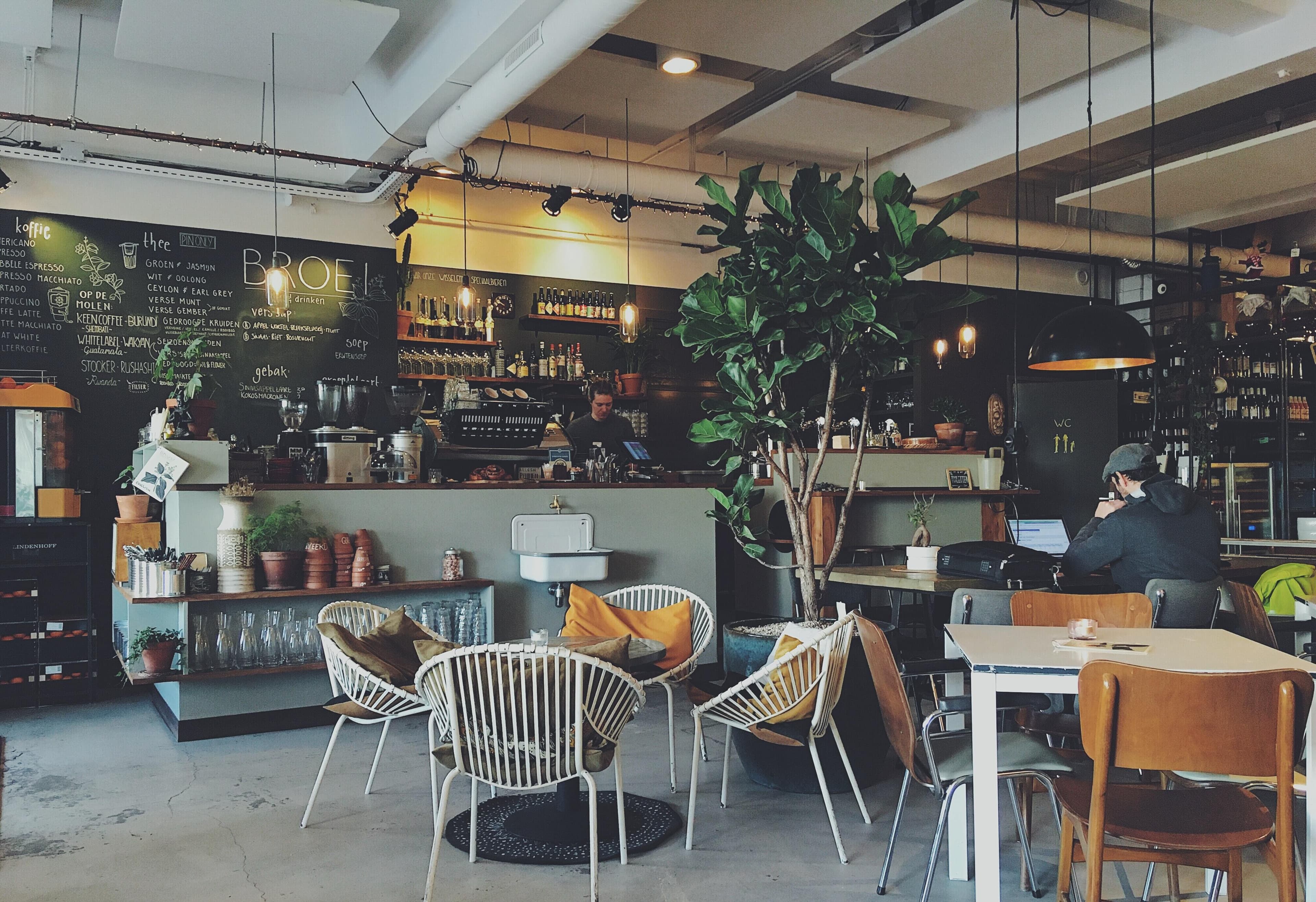 HeyHire cafe hiring platform dashboard showing barista job postings and candidate management
